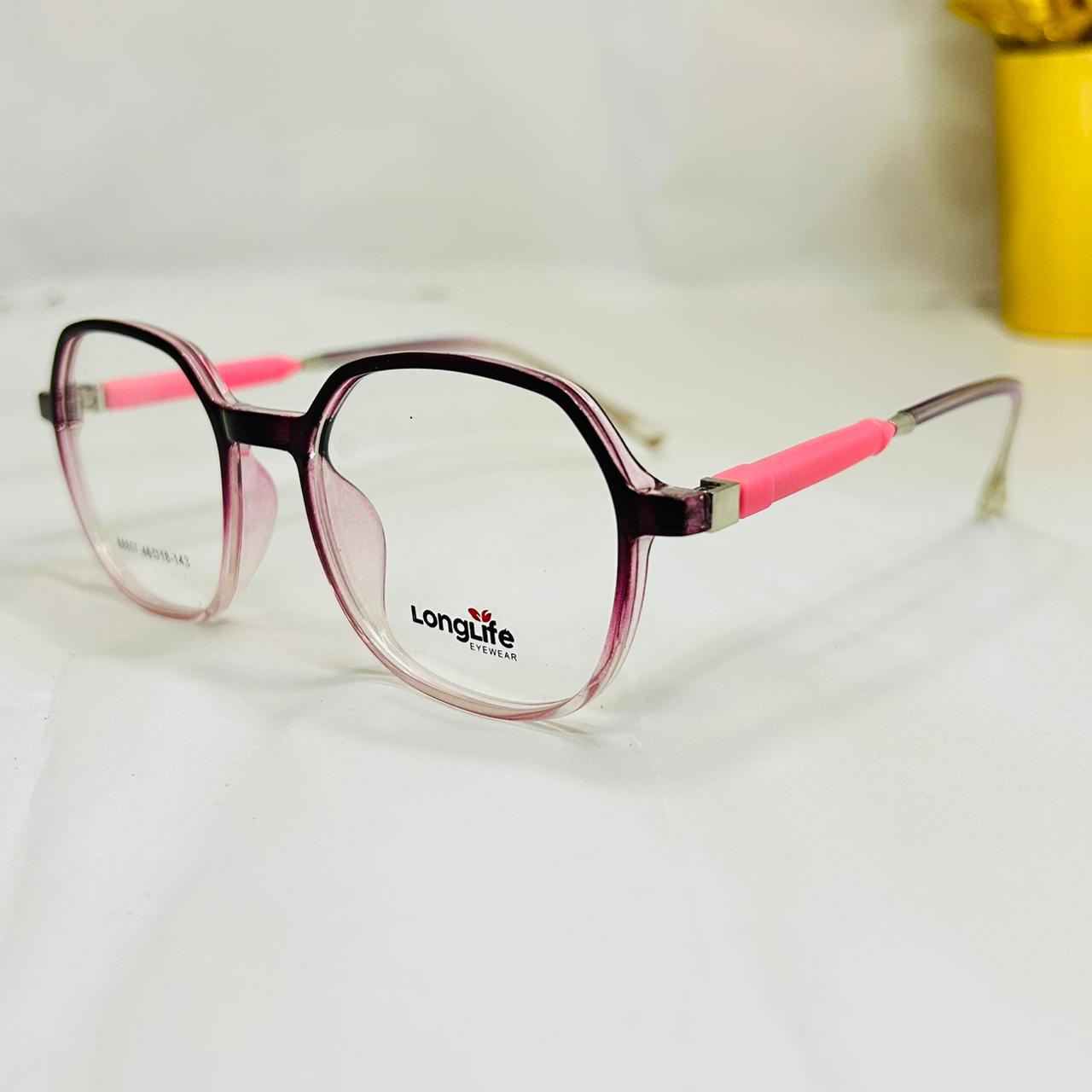 Fashion Cat-Eye Glasses - Ruby Red