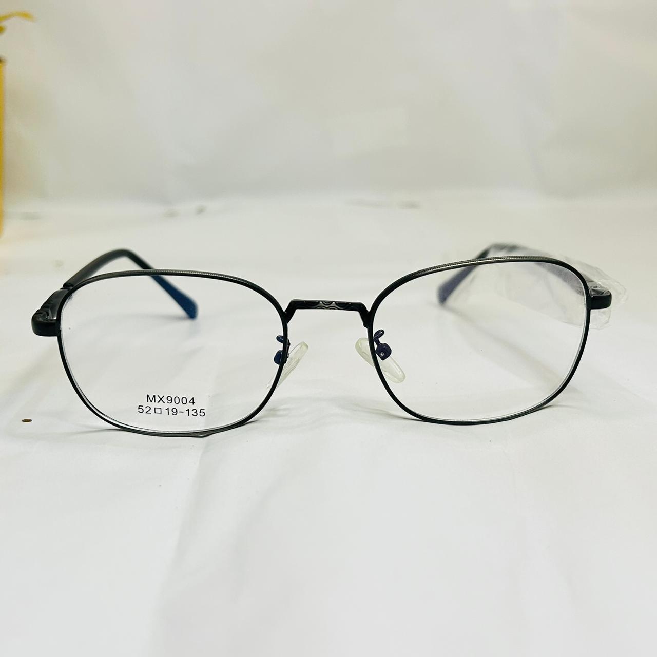 Modern Rectangular Glasses - Gunmetal Grey