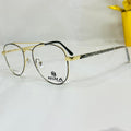 Slim Metal Round Glasses - Silver