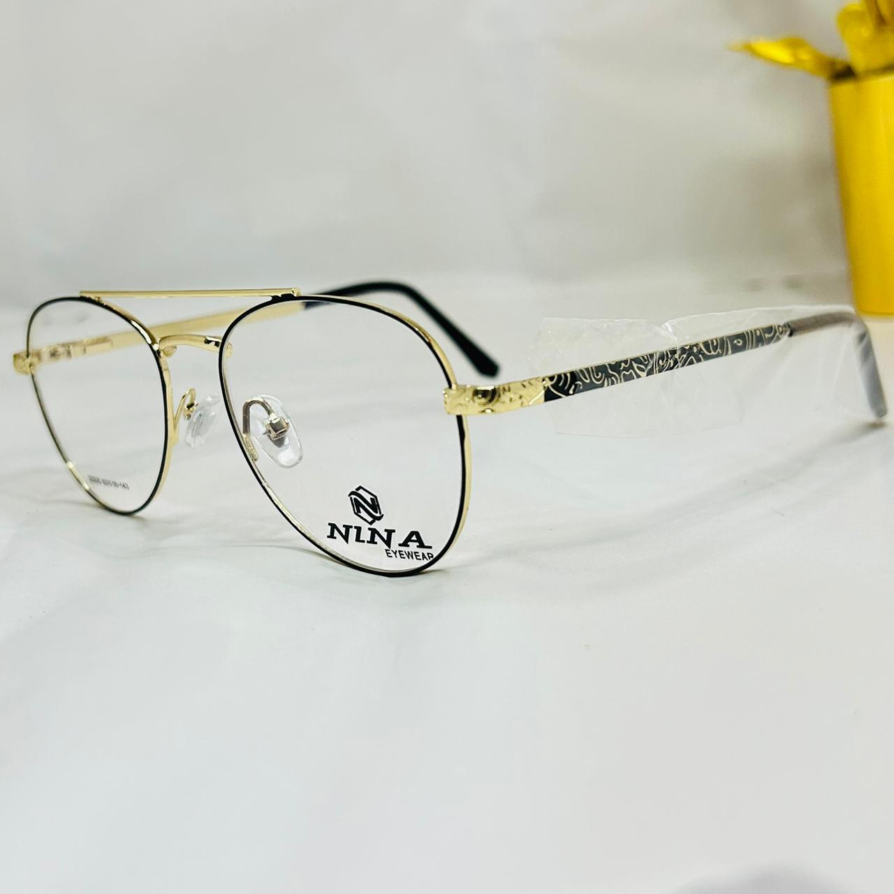 Slim Metal Round Glasses - Silver
